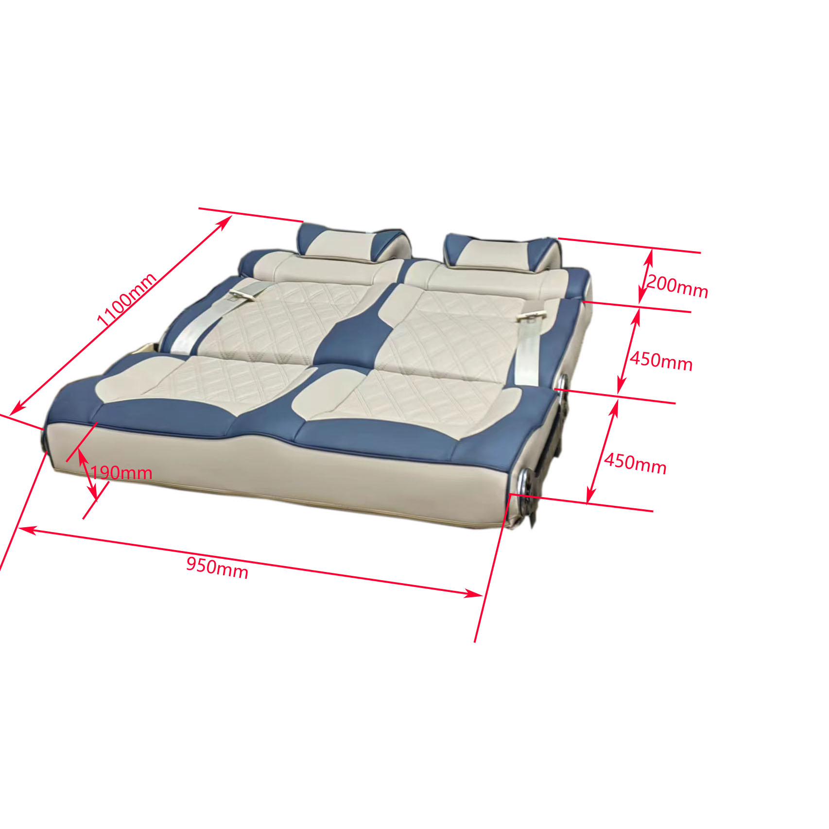 Автомобильные сиденья фургоны пассажирские мягкие сиденья для кровати со скользящей рельсой
