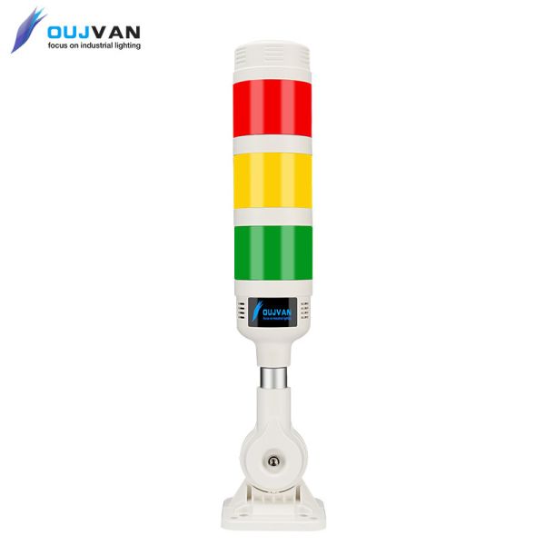 Luz de señal de máquina RYG con cable de 0.5m, DC 12V, IP54, para máquina CNC