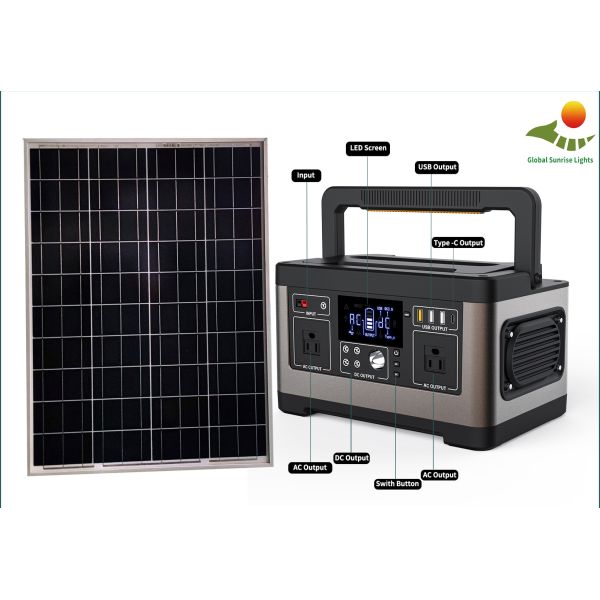 Генератор солнечной домашней портативной системы ABS 120W солнечный для дома