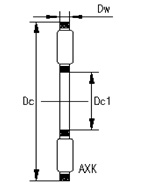 AXK85110+2AS толкнуло подшипник ролика иглы для порошковых металлургий