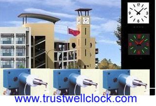 movement for tower clock with night illumination lights on minute hour hand/scales-GOOD CLOCK (YANTAI)TRUST-WELL CO Ltd.