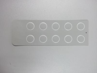 Painel de controle convexo côncavo gravado da membrana com o adesivo de 3M, personalizado
