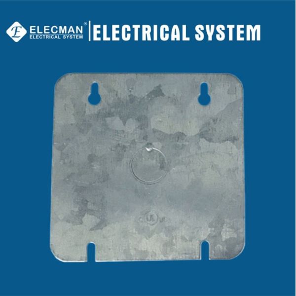 4" couvercle de boîte électrique de place de blanc a galvanisé la couverture