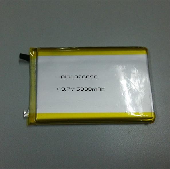 Rechargeable LiPo Polymer Battery 3.7v 5000mah 18.5Wh 826090