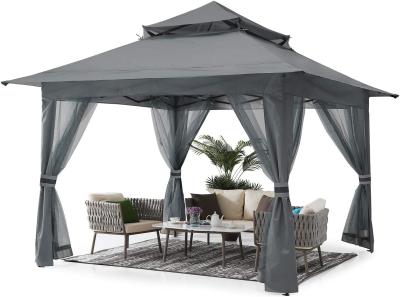 Pop Up Gazebo Mosquito Nettings, Outdoor Canopy Shelter Garden Lawn Backyard, Patio Cover Outdoor Gazebo Pergol