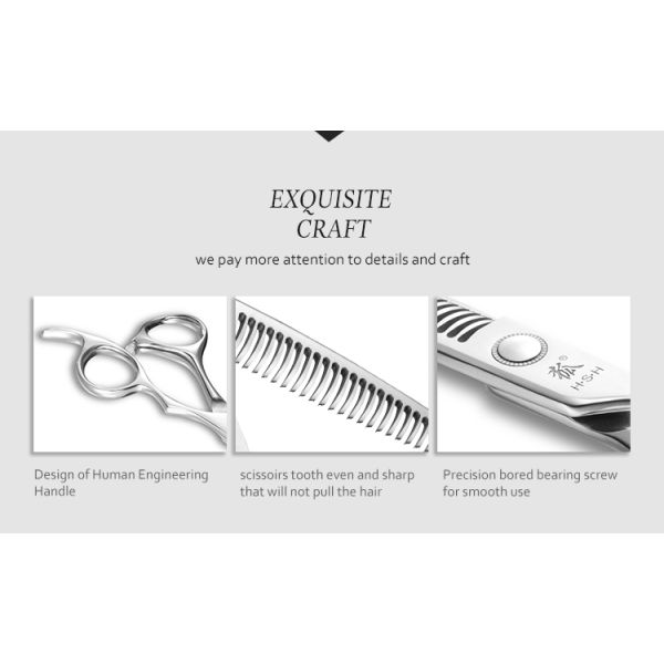 26 Teeth Special Hairdressing Scissors , Silver Color Hair Thinning Shears