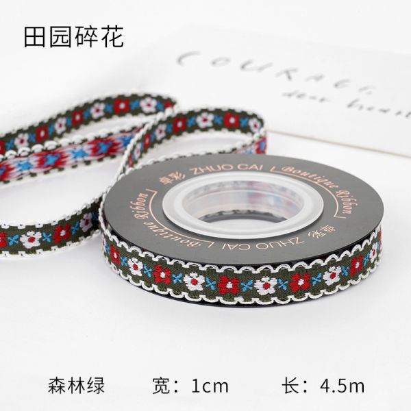 OEM ODM Цветочная Джакардная лента 10mm-25mm Цветочная Джакардная лента