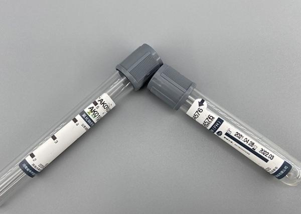 ODM Blood Vacuum Container Gray Blood Collection Tube Sodium Fluoride Tube For Glucose