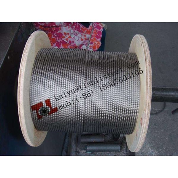 6x37+IWRC Stainless Rope 304 316 diameter 14mm