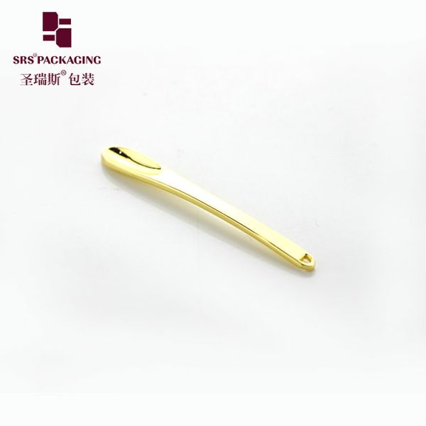 factory manufacturer cute luxury shiny customization cream cosmetic spoon gold