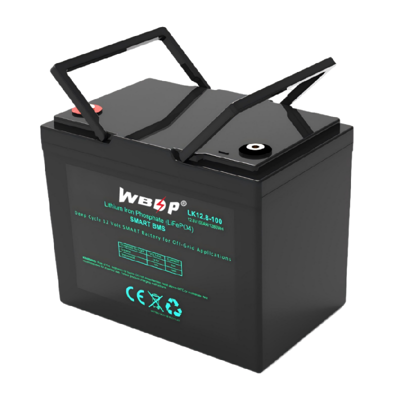 Lightweight 12.8V 100Ah Lithium Battery Heavy Duty LiFePO4 Lithium Ion Battery