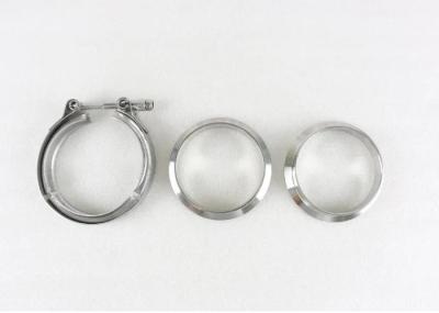 Braçadeira de faixa de aço inoxidável da exaustão V da liberação rápida com a flange fêmea masculina