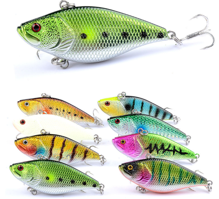 4 Пластиковые приманки 11.50G 6.60cm Длиннозубный киприн морской бас Дикое рыболовство