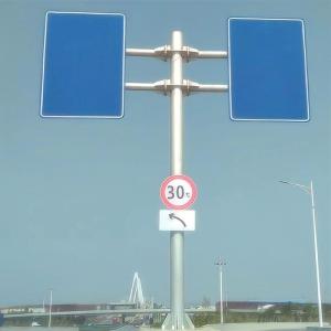 High-Strength Anti-Corrosion Coated Traffic Steel Pole for Road Sign Light