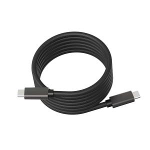 OEM Cable USB 2.0 magnético preto Tipo-C para Tipo-C Cable de dados de telefone