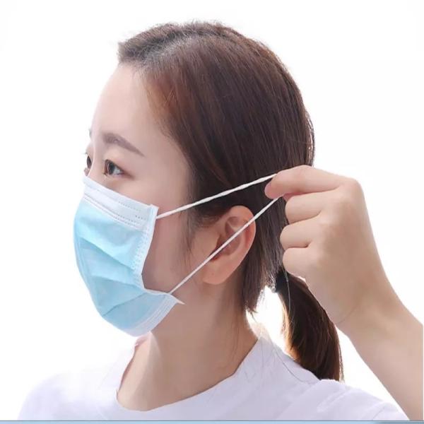 High Breathability Disposable Face Mask , 3 Ply Non Woven Face Mask