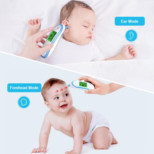 Forehead Thermometer Switchable With Three Color Backlight FDA Approved