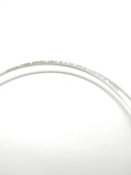 White Fiber Optic Patch Cord LSZH SC/APC To SC/APC SM 9/125 Low Insertion Loss