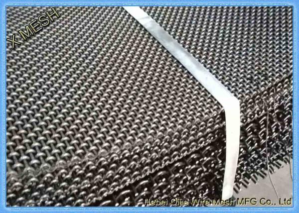 45# Steel Flat Top Woven Wire Screen / 65Mn Steel Woven Wire Cloth