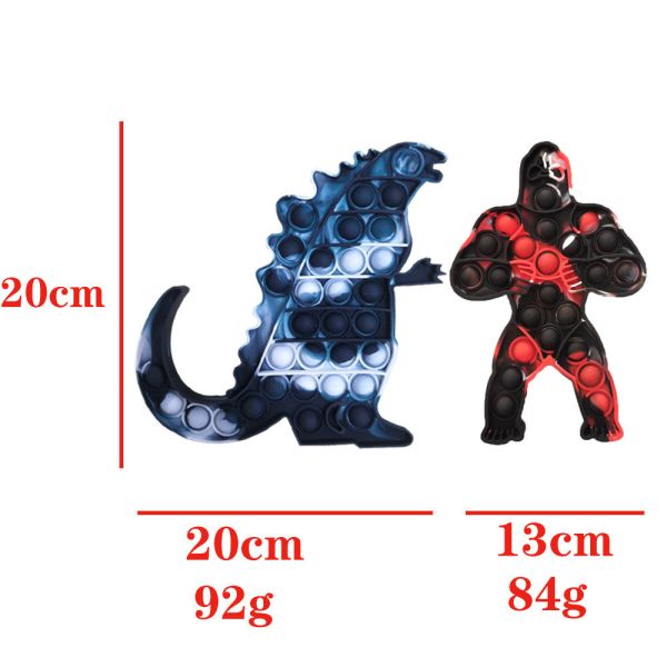 Jouet éducatif ergonomique de personne remuante de doigt de silicagel d'ABS