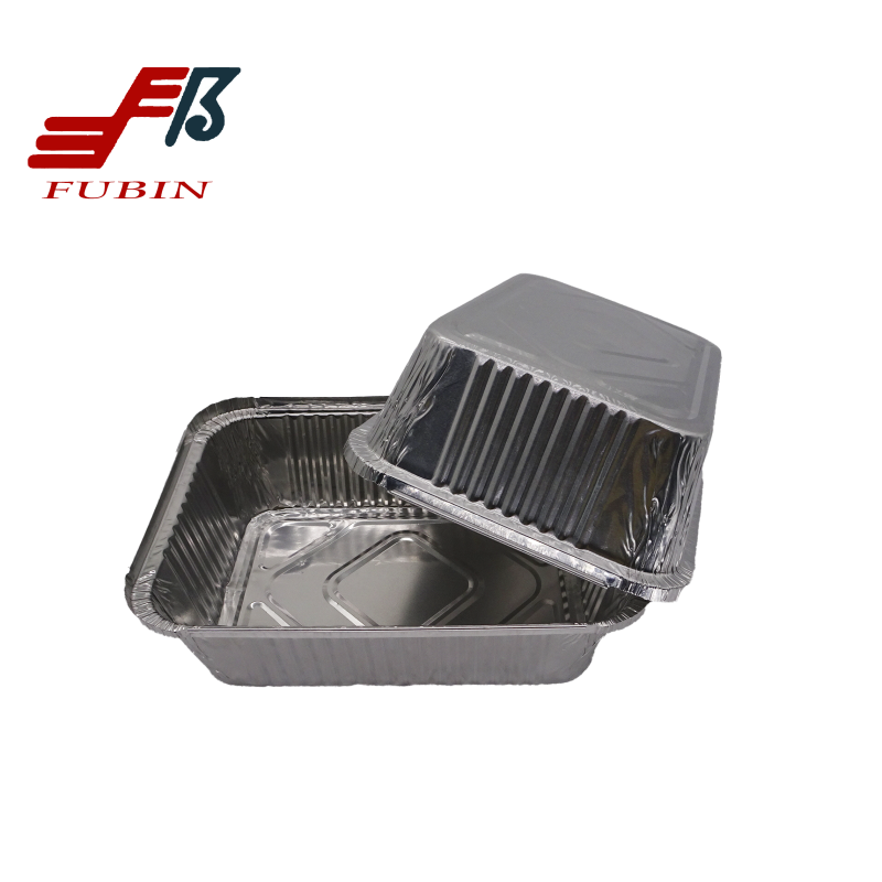 Hot sell almunium foil Hotel restaurant Foil Box Disposable Airline almunium Foil Container For Food alufoil