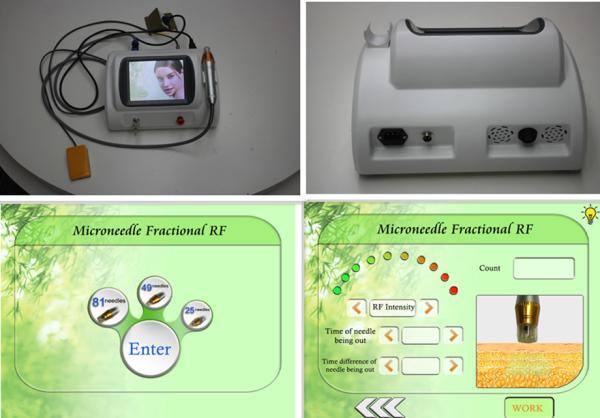 China supplier high quality wrinkle removal micro needle rf fractional beauty machine