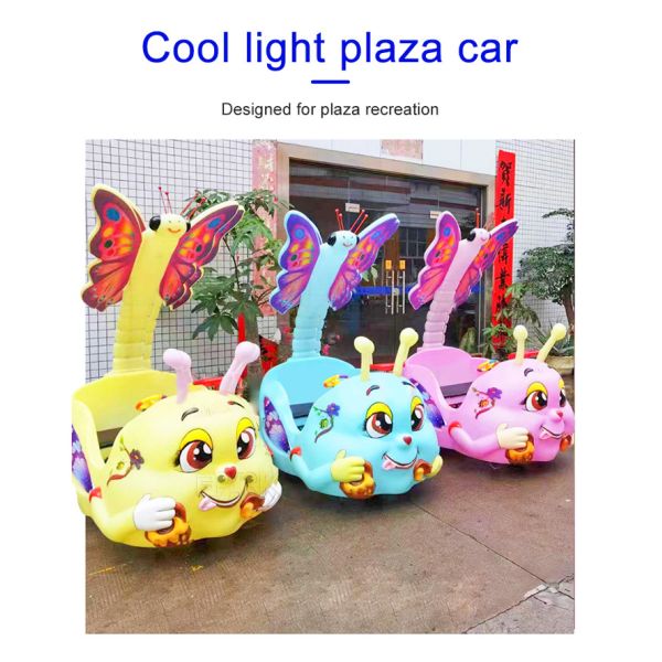 350W Glowing Bee New Square Park Small Amusement Equipment Battery Car