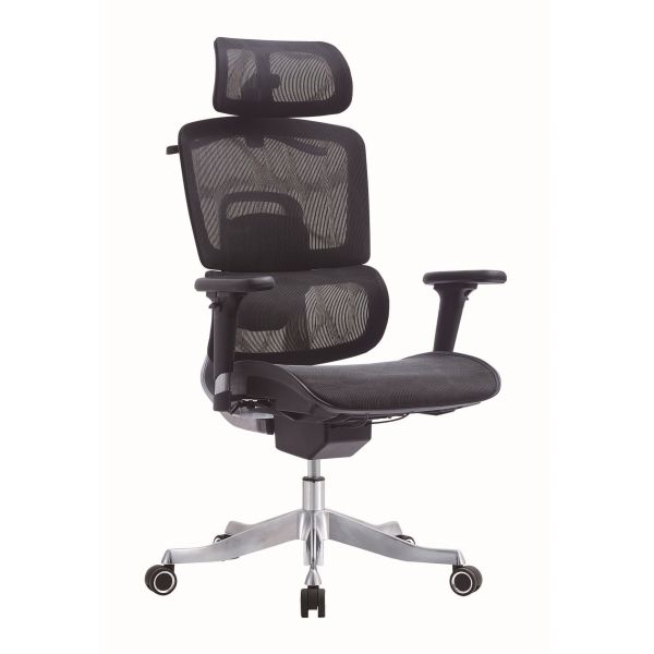 Aluminum Ergonomic Office Mesh Chair Revolving Height Adjustable