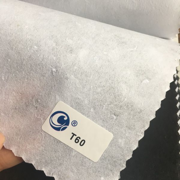 Gaoxin 25G Hard Chemical Bond Nonwoven Embroidery Backing Interlining for White Color
