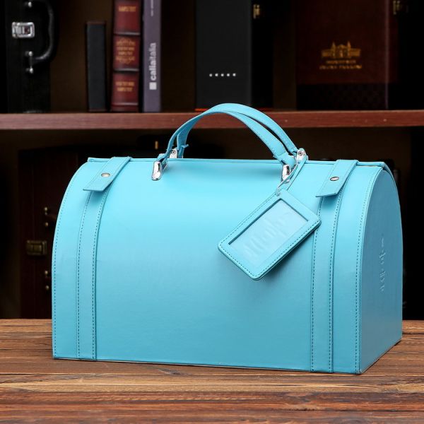 Подарочная коробка Eco магнитных ювелирных изделий дружелюбная упаковывая Pu для того чтобы покрыть кожей пылезащитное