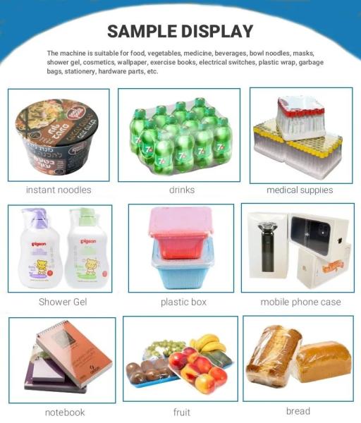 プラスチックバッグ 梱包 フィルター 収縮 包装 レーベル 機能のある機械