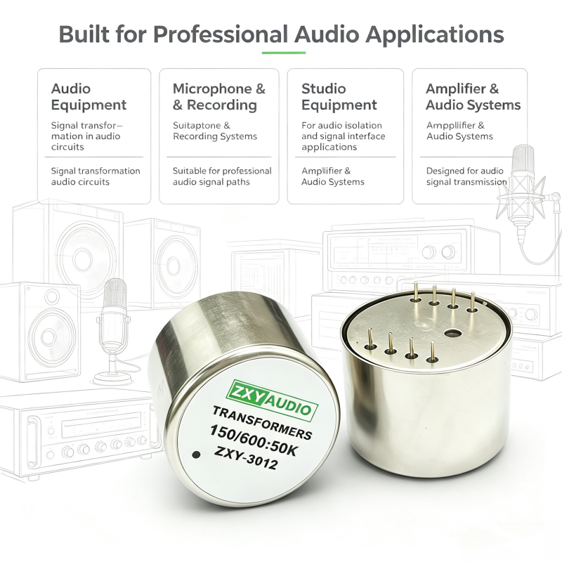 ZXY3012 150/600:50K High Performance Permalloy Audio Transformer for Signal Amplification