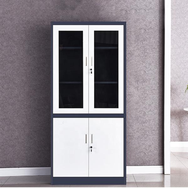 Office Furniture Steel Cabinet Glass Door Storage File Cabinet