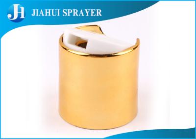 Eco - Friendly Gold Plastic Flip Top Caps Perfume Screw Push Pull Bottle Caps 28-410