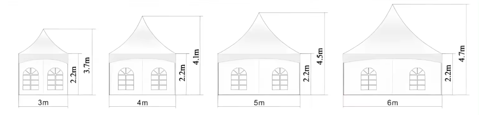 Хорошее качество на заказ наружная анти-УФ модная роскошная башня белая полотенца палатка для продажи