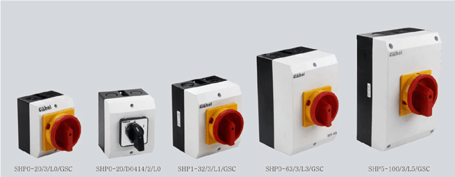 IP65 Waterproof of Power Main Switch  Rotary Isolator Switch 3 Phase 20a with 3 Pole Disconnect Switch