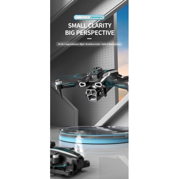 Профессиональный 4K HD ESC с двойной камерой Мини-Дрон H35 Бесбросовый оптический поток WIFI Квадрокоптер Удаленное управление препятствий