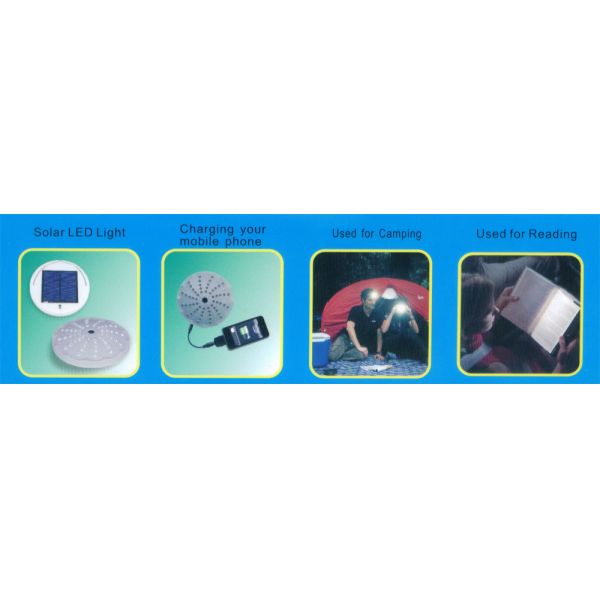 Solar Power LED Lamp, can supply power for Mobile Phone, Camera, MP3