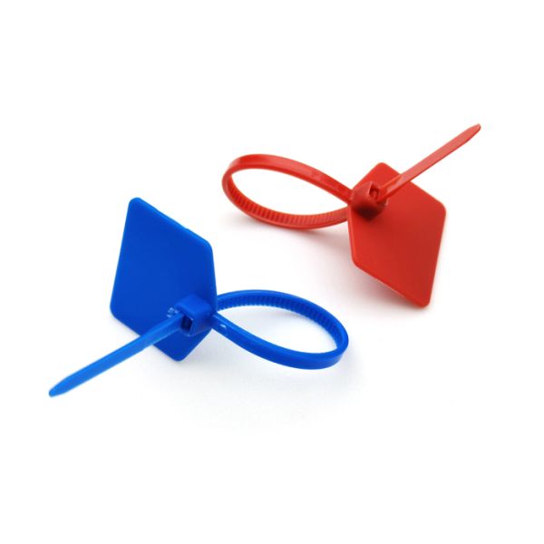 120mm Length Self Locking Nylon Tie Wraps With Tamper Evident Plastic Security Seal