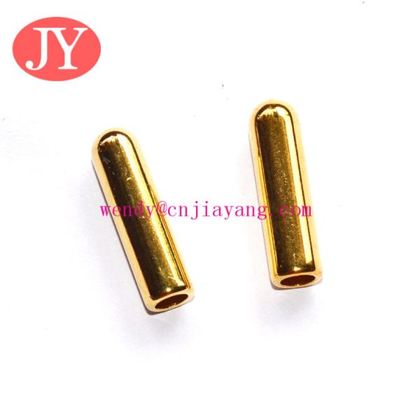 Black Flat Shoelace with white text logo on aglet