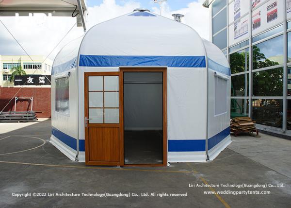 Portable Luxury Mongolian Yurt Glamping Tent 12m Easy installation