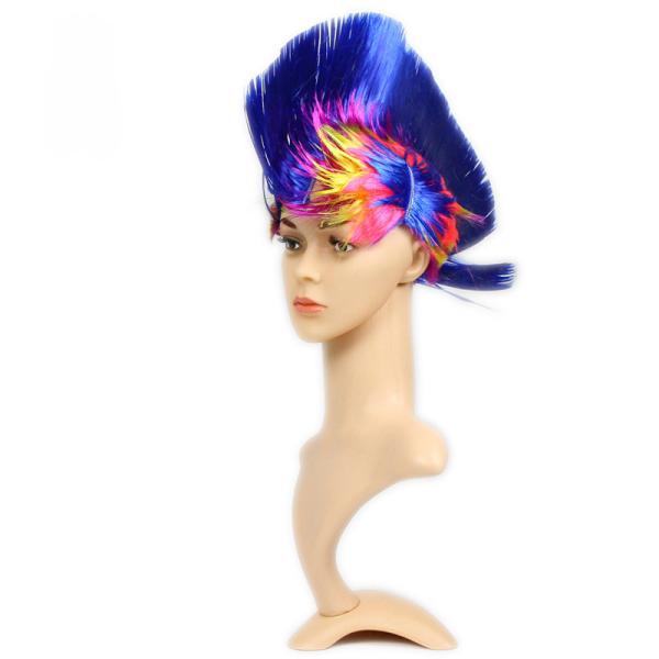 Football Game Cockscomb  Wig 28*28cm Dacron Logo Customized Sports Supplies