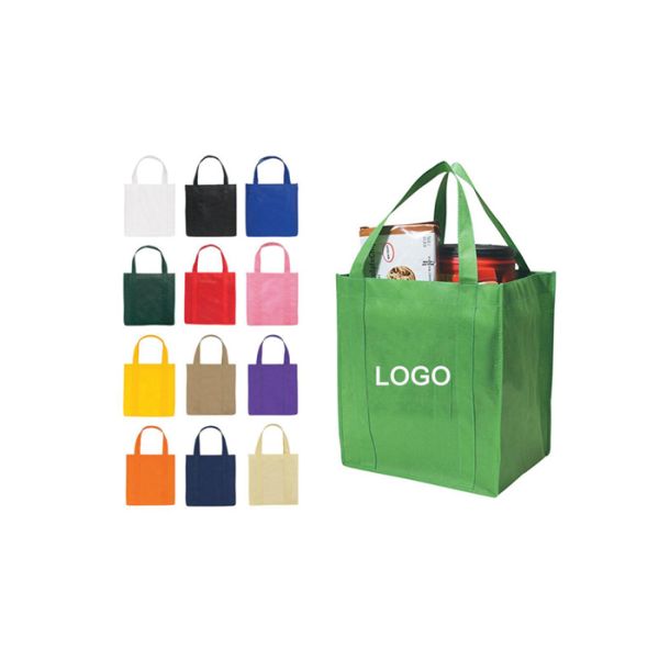 100gsm Nonwoven Tote Bag Non Woven Grocery Tote Green Red Black
