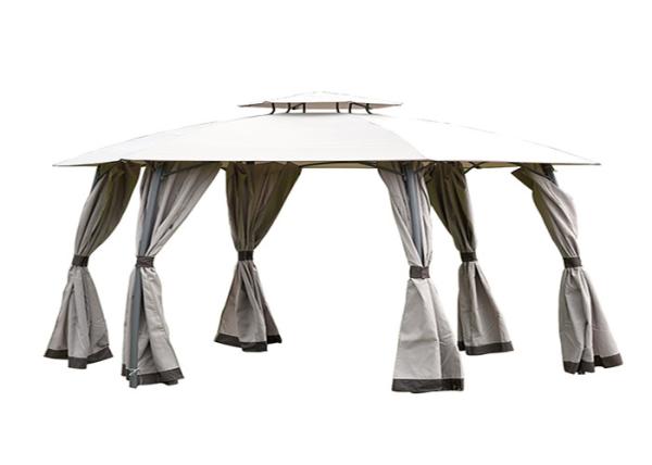 Modern Wind Resistant 3.6x3.6x2.6m Double Top Gazebo
