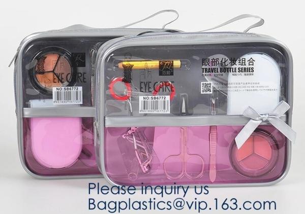 High Performance Toiletry Bag,Vinyl Plastic Toiletry for Travel Accessories Organizer Makeup bag,Wine sling Recycled Cos