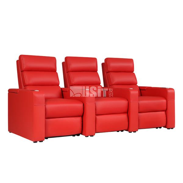 VIP Home High Back Seat Movie Theater Recliner With Cup Holder