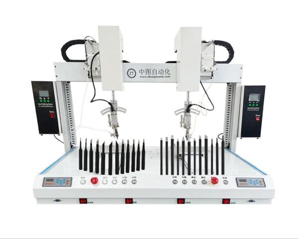 Double Platforms Double Heads Automatic Welding Machine 100*78*85cm 5 Aixs  for Accurate Welding
