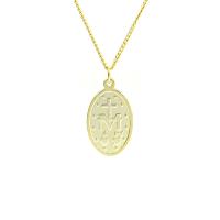 925 Silver Pendant  Necklace Coin Charm Jesus Women Fashion 2020 Cubic Zirconia