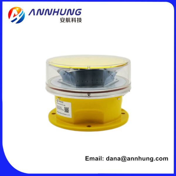 20W UV Protected Polycarbonate Monocrystalline Silicon Solar Aviation Obstruction Light for Aircraft Warning