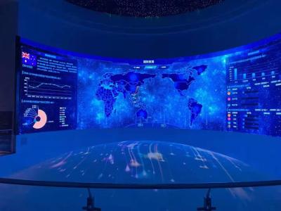 Профессиональный видеопроцессор с изогнутым светодиодным дисплеем IP65 для аренды на улице